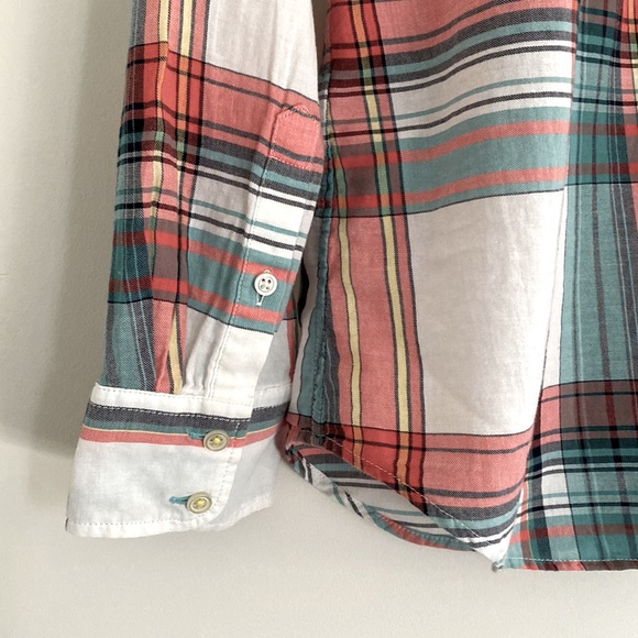 Talbots Women Plaid Button Down - Picture 4 of 5